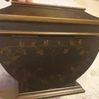 صندوق خشب صلب وثقيل مزود بقفل لحفظ الذهب والمجوهرات والساعات