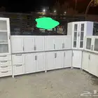 مطبخ شبه الجديد حرف ال مقاس 6متر للبيع