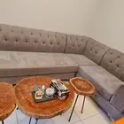 كنب L رمادي