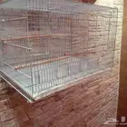 قفص طيور مقسم قسمين ويمكن فتحة قفص كامل