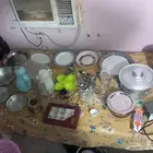 أغراض متعددة  4 طاوله صغيره  2 صينيه كبيره وصغيره