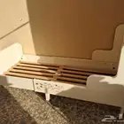 سرير ايكيا خشب قوي معه مرتبه