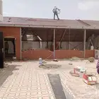 بيوت شعر مشب نار مشب رخام قرميد جمالون تلبيس قماش