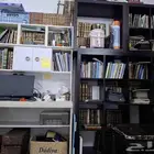 رفوف الكتب الأسود والأبيض للبيع فقط الكتب لالا