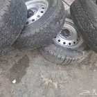 يتوفر جنوط هيلكس وكاله معا كفرات برجستون مقاس 15