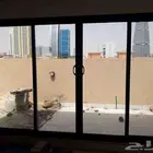 4 درفه شبابيك المنيوم باب قزاز مجود صار ان شاء الله معقول