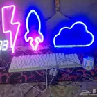 اضواء لا قمنق مع فرشت ماوس كيبورد مع ساعه محيطيه لا يجي لصام