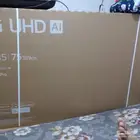 شاشه الاجي 75بوصه يو اتش دي جديده للبيع موديل 2025