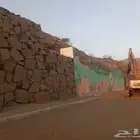 بكلين وكنبريش لقص الارضي والحجر