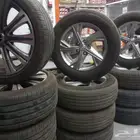 كفرات مع الجنوط النترا مقاس 16 نظيف جدا