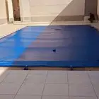 غطاء مسبح لون ازرق قماش كوري
