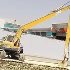 بوكلين ذراع طويل للايجار اليومي او الشهري