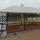 السلام عليكم بيت شعر على هيكل حديد بلا اطناب ولا عمدان