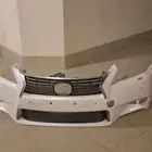 صدام لكزس جي اس GS ابيض موديل 2014 بريمي