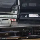 مشغل فيديو كاسيت توشيبا مع اشرطه افلام كرتون