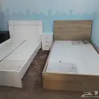 اثنين سرير نفر واحد من ايكيا للبيع مع المراتب