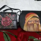 شنط جلد طبيعي هاند ميد صناعه مصريه