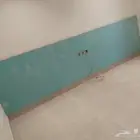 ديكورات خلفيات سرير مع بديل شيبورد رف معلق حامل شاشه