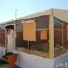 تركيب خيام مضلات تفصيل حسب الطلب توصيل إلى موقعك