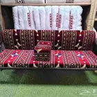 كراسي خارجية خشبي وحديد وجلسات شعبية
