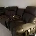 كنب استرخاء سينما جلد للبيع حرف U