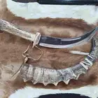جنبيه قرن وعل طبيعي 100 والمقبض قرن غزال
