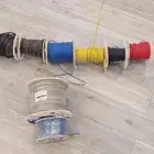 اسلاك كهربائيه لفتين كاملات الباقي ناقص منه