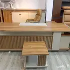مكتب مدير فخم طقم كامل فاخره جديد مع دولاب طاولة شائي