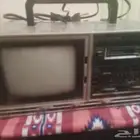 تلفزيون وراديو ومسجل كست قديم 3 في 1 شغال وسليم