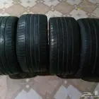 اربع كفرات ضغط مقاس 18 نظيفة للبيع
