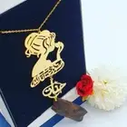تعليقه سياره نسائيه باسم مطلي ذهب او فضه