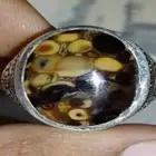 خاتم عقيق يماني نوادر جلد الحيه