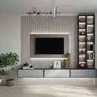 ديكورات غرف نوم  ديكورات منازل  ديكور شاشة  خشب  بديل الرخام