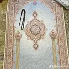 سجادة صلاة نقش الروضة ونقش فارسي