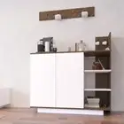 ركن قهوة panels للونين ابيض مع بني او رمادي