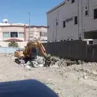 قص الاراضي حفر خزانات وتكسير الحجر وتكسر صبات هدم عماير