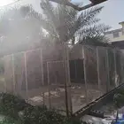 حضيره الطول 6 متر والعرض 6متر شبك بقلاوه