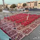 نقوم بتنفيذ مراسم العزا والمتمرات معا الخيم الماني
