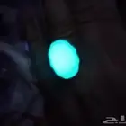 خاتم فضة بحجر مضيئ جدا جميل