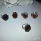 تصفية خواتم فضه 925 عقيق يماني شرط صياغات مختلفة