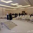 ماتمرات شاشات مسرح ستيج كنبات كراسي وطاولات بوفيه مفتوح