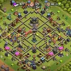 حساب كلاش اوف كلانس تاون 17 جدران ماكس