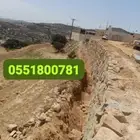 جميع المقاولات للمعدات الثقيله قص وبنيان الاسوار الحجر وجم