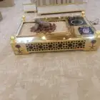 منقل نار منقل ستيل شبه ستيل منقل ذهبي حطب صناعي