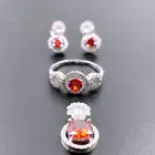 نصف طقم نسائي فضة عيار 925