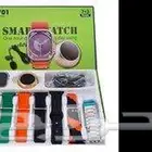 ساعة TK701 ذكية مع مايك وسبيكر 7 أساور شاحن