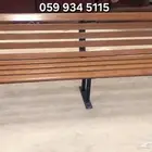 كراسي مقاعد خشبية الحدائق انتظار الحافلات مواقف تجمعات مول