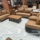 جدة كنبات جلد تفصيل كراسي مكتبي منزلي فندقي كوفي شوب