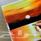 لوحات فنيه مرسومه باليد حسب الطلب