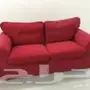 كنبه ايكيا مقعدين احمر 